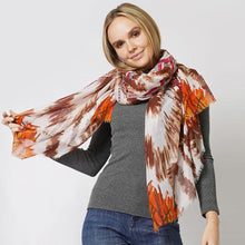 Load image into Gallery viewer, Brown Ethnic Printed Scarf
