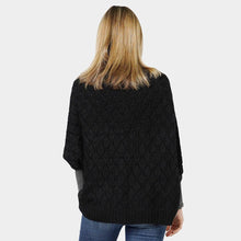 Load image into Gallery viewer, Black Diamond Knit Shrug Vest
