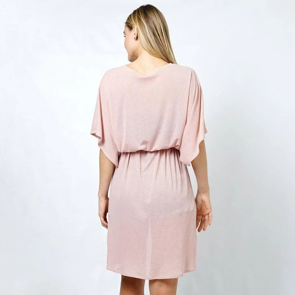 Coral Drawstring Jersey Kimono Cardigan - Jewelry Store by Erik Rayo