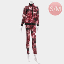 Load image into Gallery viewer, Burgundy Side Double Stripe Detail Track Jacket Pants Set
