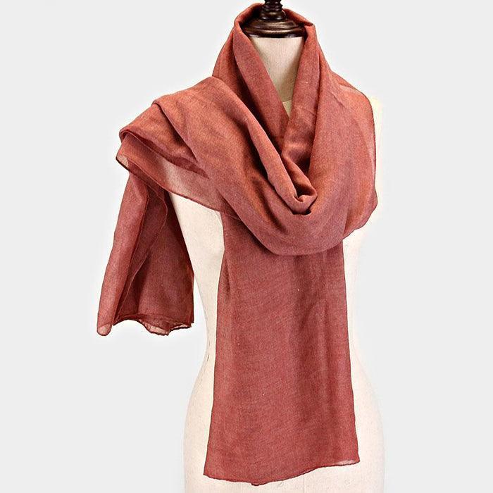 Red Polyester Winter Scarf - Jewelry Store by Erik Rayo
