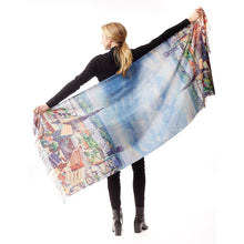 Load image into Gallery viewer, City Landscape Painting Printed Scarf
