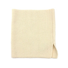 Load image into Gallery viewer, Ivory Solid Ribbed Knit Snood Scarf
