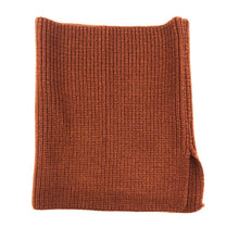 Load image into Gallery viewer, Rust Solid Ribbed Knit Snood Scarf
