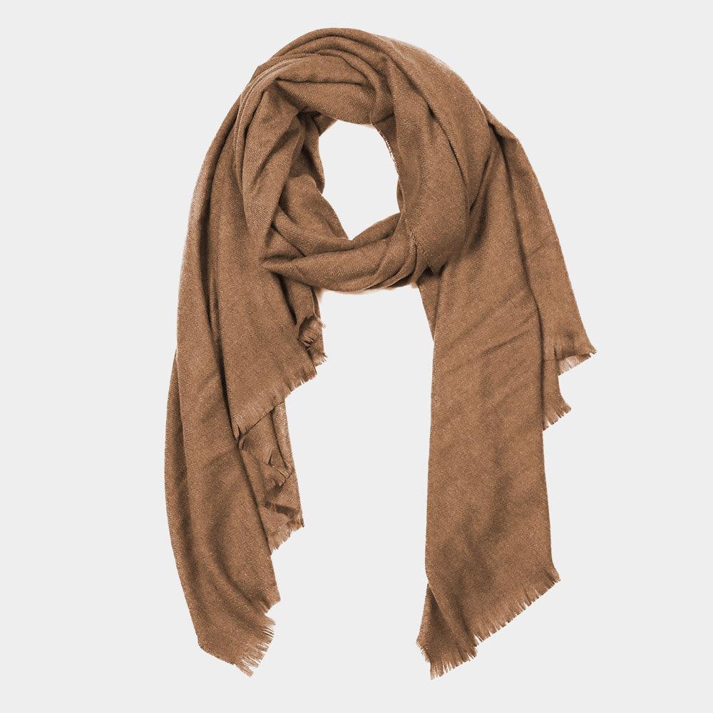 Brown Solid Oblong Scarf - Jewelry Store by Erik Rayo