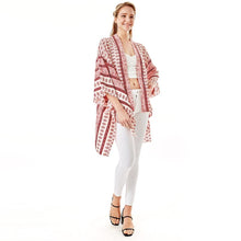 Load image into Gallery viewer, Pink Greek Mati Mataki Printed Cover Up Kimono Poncho
