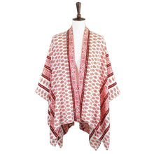 Load image into Gallery viewer, Pink Greek Mati Mataki Printed Cover Up Kimono Poncho
