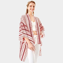 Load image into Gallery viewer, Pink Greek Mati Mataki Printed Cover Up Kimono Poncho
