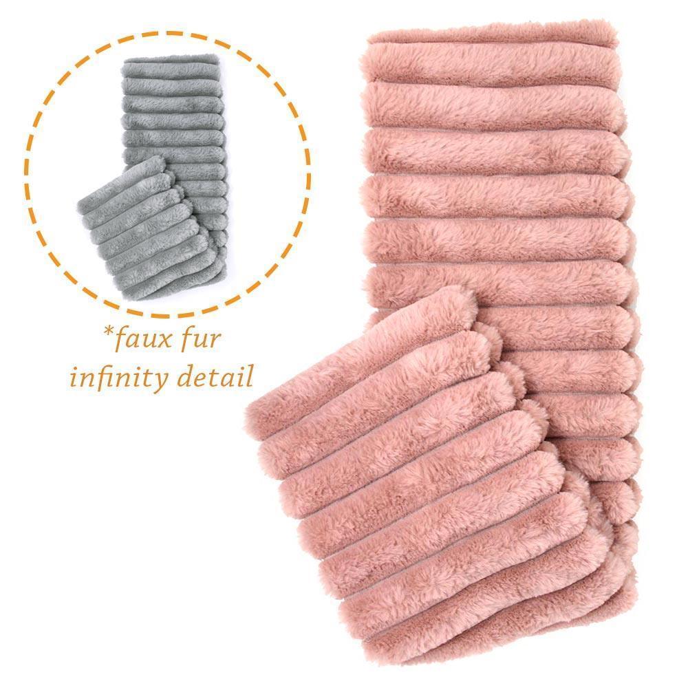 Gray Soft Faux Fur Infinity Scarf - Jewelry Store by Erik Rayo