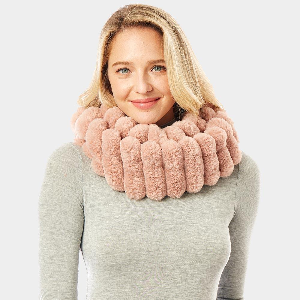 Pink Soft Faux Fur Infinity Scarf - Jewelry Store by Erik Rayo