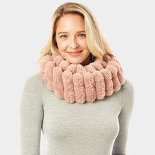 Load image into Gallery viewer, Pink Soft Faux Fur Infinity Scarf
