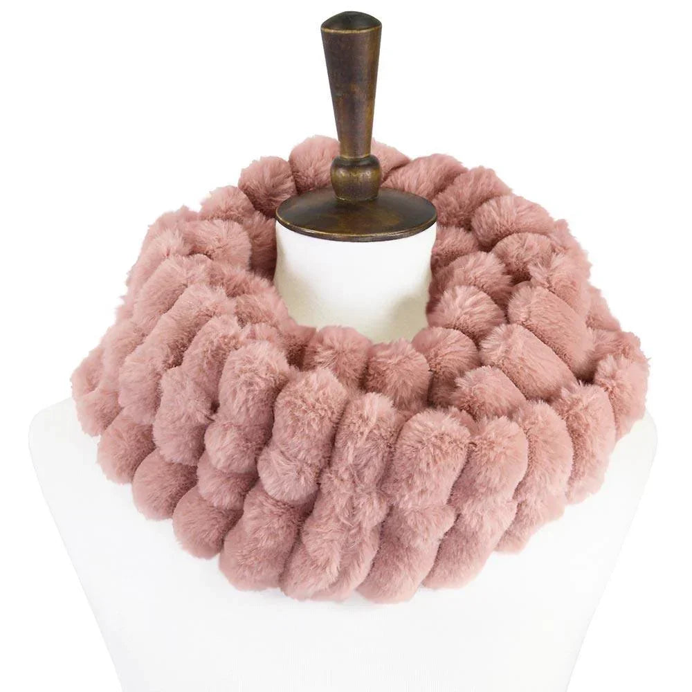 Pink Soft Faux Fur Infinity Scarf - Jewelry Store by Erik Rayo
