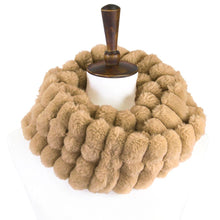 Load image into Gallery viewer, Taupe Soft Faux Fur Infinity Scarf
