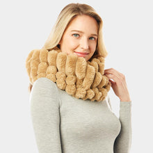 Load image into Gallery viewer, Taupe Soft Faux Fur Infinity Scarf
