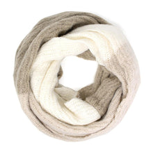 Load image into Gallery viewer, Beige Multi Color Infinity Scarf
