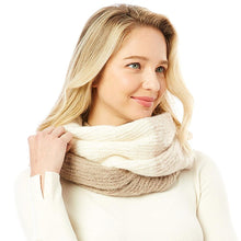 Load image into Gallery viewer, Beige Multi Color Infinity Scarf
