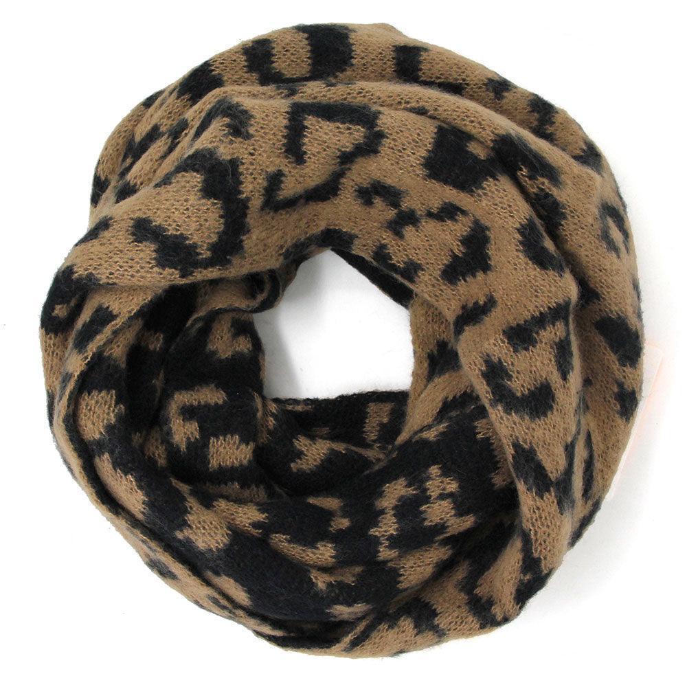 Brown Leopard Print Infinity Scarf - Jewelry Store by Erik Rayo