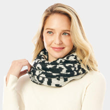 Load image into Gallery viewer, White Leopard Print Infinity Scarf
