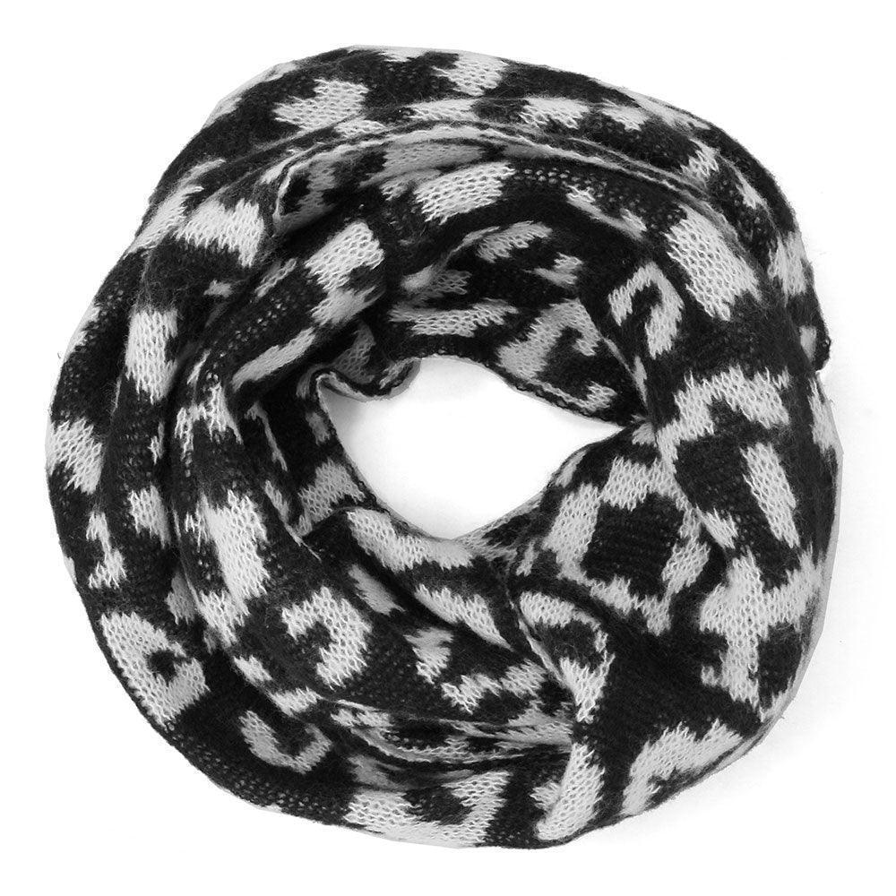 White Leopard Print Infinity Scarf - Jewelry Store by Erik Rayo
