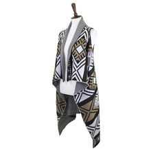 Load image into Gallery viewer, Black Aztec Pattern Button Vest
