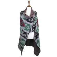 Load image into Gallery viewer, Gray Aztec Pattern Button Vest
