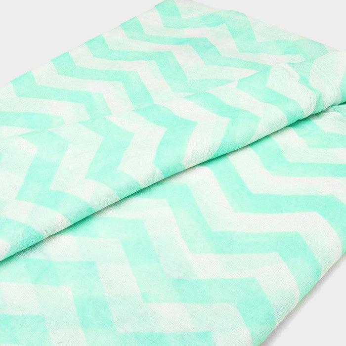 White Chevron Pattern Infinity Scarf - Jewelry Store by Erik Rayo