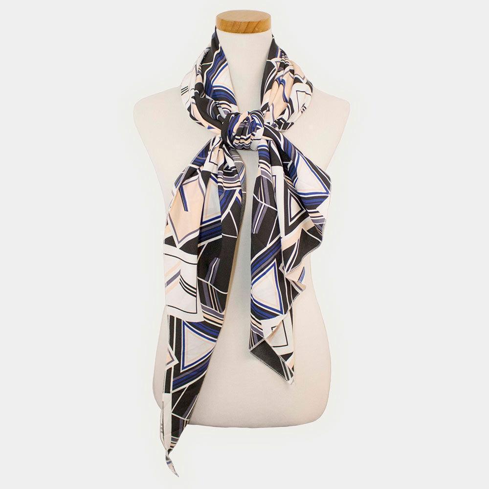 Black Geometric Pattern Scarf Vest - Jewelry Store by Erik Rayo