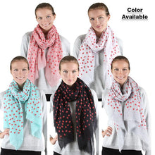 Load image into Gallery viewer, Green Lips print scarf
