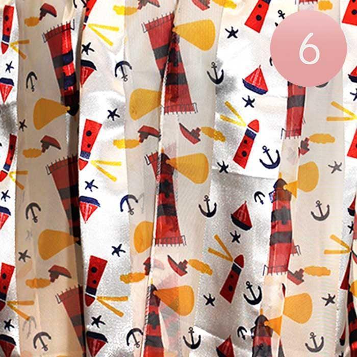 White 6PCS - Lighthouse Anchor Pattern Printed Scarf - Jewelry Store by Erik Rayo