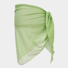 Load image into Gallery viewer, Olive Green Mesh Net Triangular Sarong / Scarf
