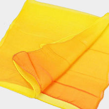 Load image into Gallery viewer, Yellow Ombre silk square scarf
