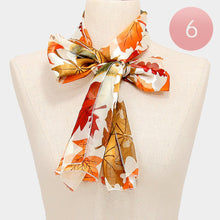 Load image into Gallery viewer, Ivory 6PCS -Large Fall Leave Pattern Print Scarf
