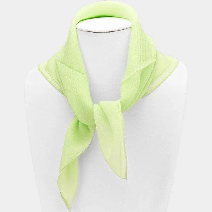 Green Silk square scarf - Jewelry Store by Erik Rayo