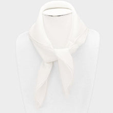 Load image into Gallery viewer, White Silk square scarf
