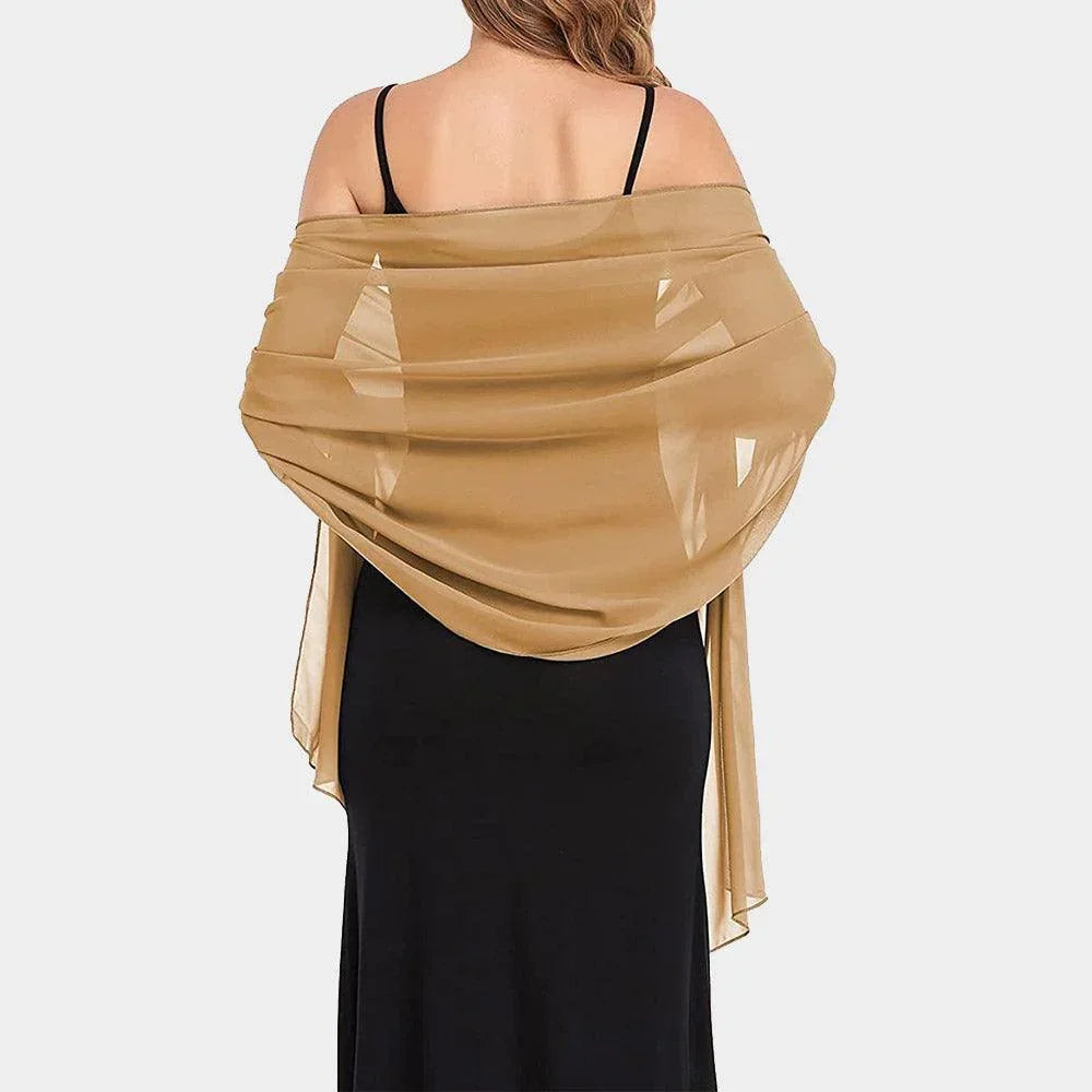 Camel Lightweight Chiffon Shawl Scarf Wrap - Jewelry Store by Erik Rayo