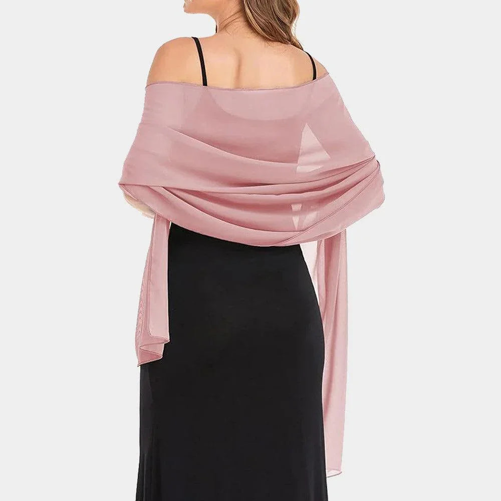 Pink Lightweight Chiffon Shawl Scarf Wrap - Jewelry Store by Erik Rayo
