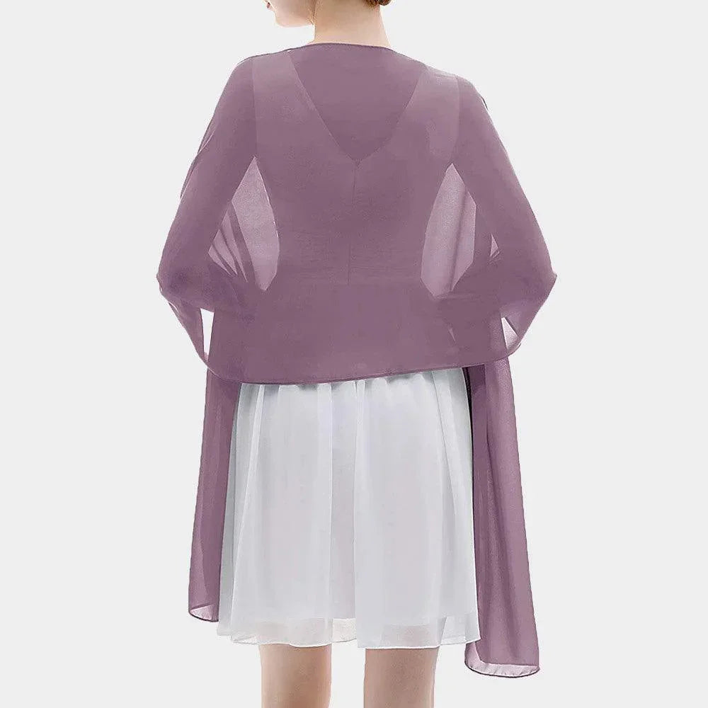 Purple Lightweight Chiffon Shawl Scarf Wrap - Jewelry Store by Erik Rayo