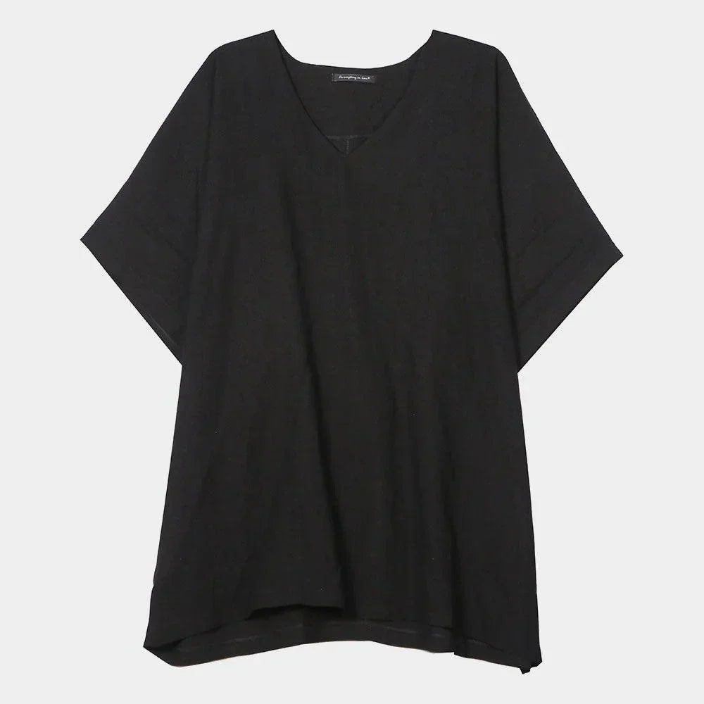 Black Solid Tunic Dress - Jewelry Store by Erik Rayo