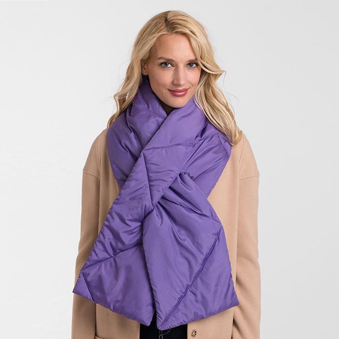 Purple Padding Oblong Pull Through Scarf - Jewelry Store by Erik Rayo