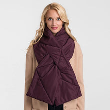 Load image into Gallery viewer, Burgundy Padding Oblong  Pull Through Scarf
