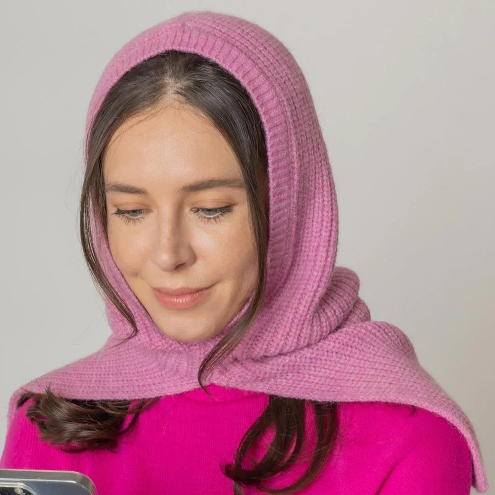 Pink Solid Color Snood Hat - Jewelry Store by Erik Rayo