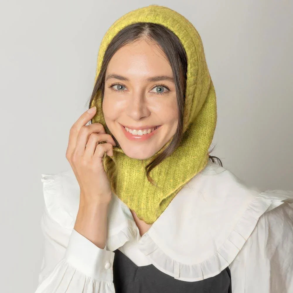 Yellow Solid Snood Hat - Jewelry Store by Erik Rayo