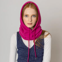 Load image into Gallery viewer, Fuchsia Sporty String Snood Hat
