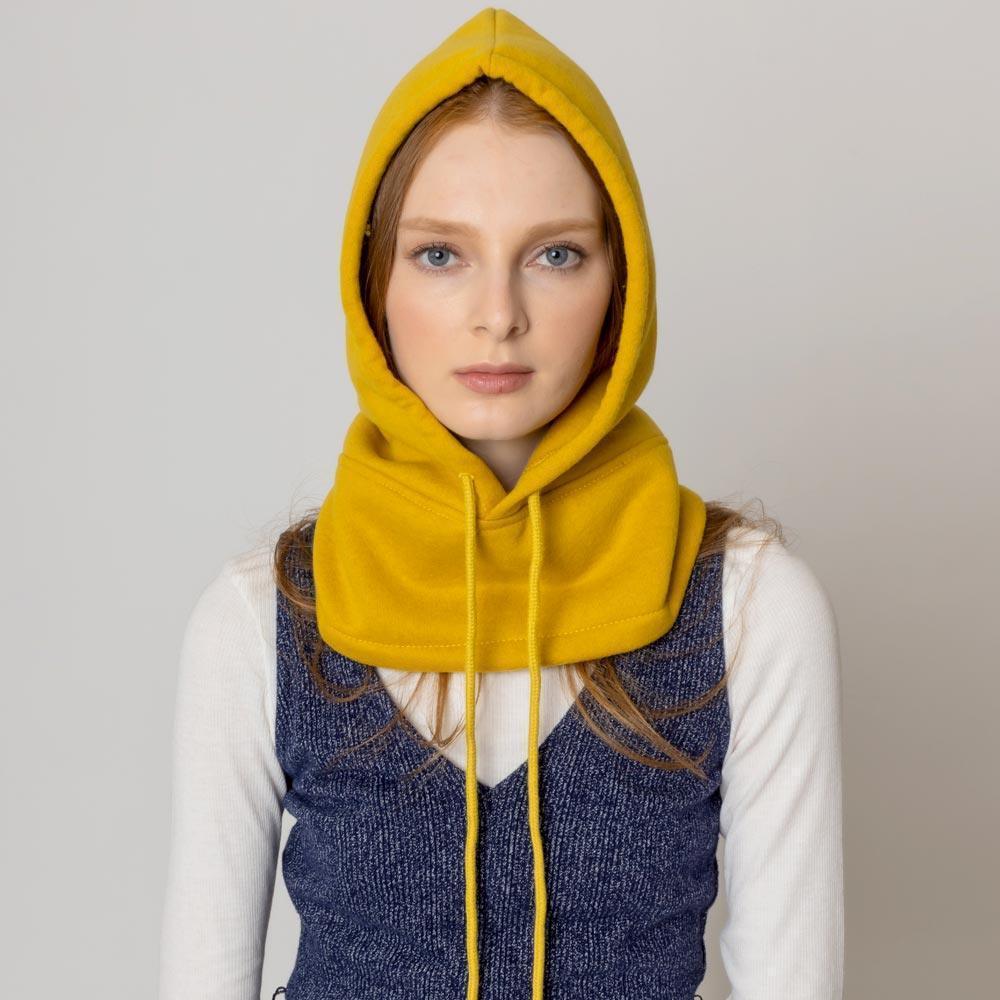 Yellow Sporty String Snood Hat - Jewelry Store by Erik Rayo