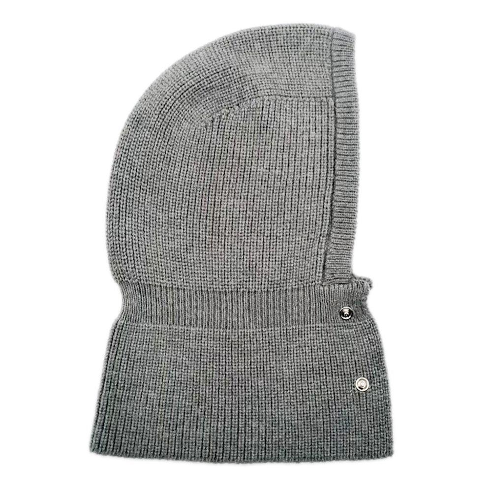 Gray Buttoned Snood Hat - Jewelry Store by Erik Rayo