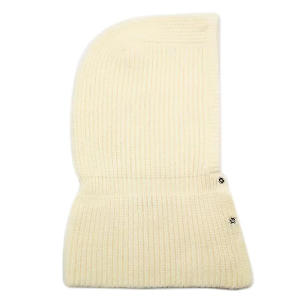 Ivory Buttoned Snood Hat - Jewelry Store by Erik Rayo