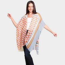 Load image into Gallery viewer, Multi Patterned Cover Up Kimono Poncho
