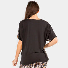 Load image into Gallery viewer, Camel Leopard Patterned Loungewear Top
