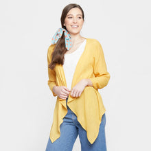 Load image into Gallery viewer, Mustard Front Tie Short Cardigan
