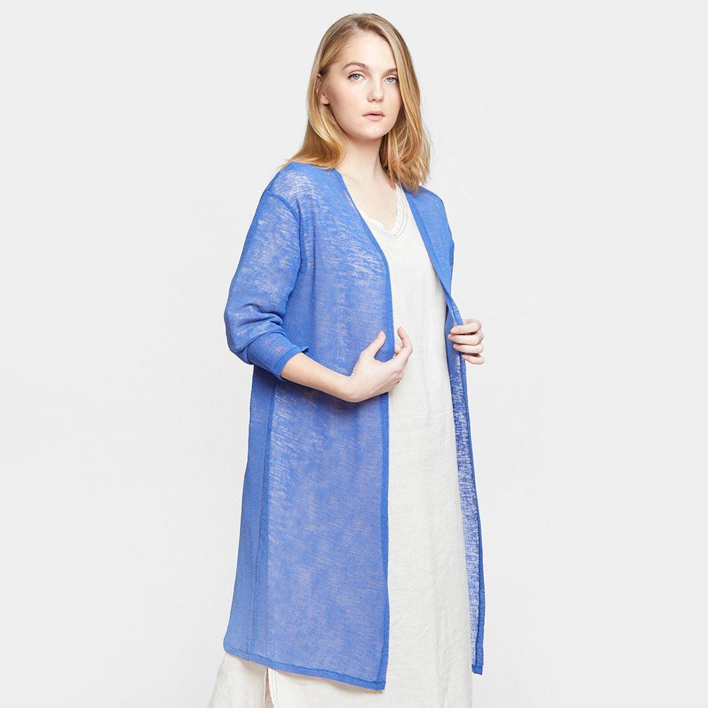Blue Sheer Lightweight Kimono Cardigan